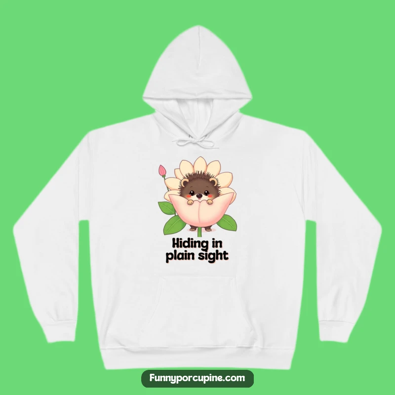 Funny Porcupine Flower Hoodie: Cozy Up with Comical Charm and Gentle Humor